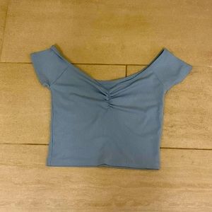 Blue girls crop top from American Eagle!